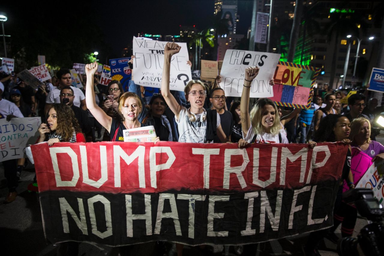 Dump Trump No Hate Banner